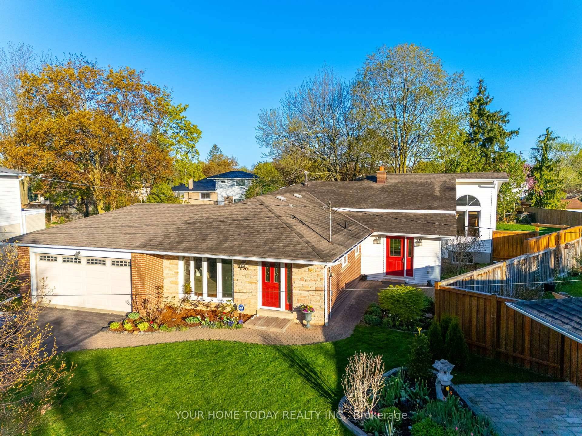 A rare and unique offering on a large pie shaped lot and quiet child friendly court location !