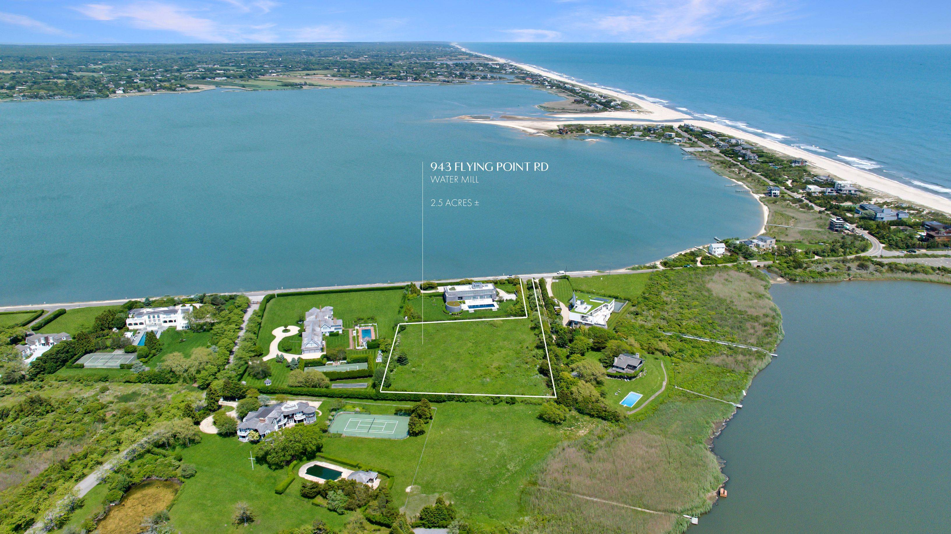 2.5 Acres of Panoramic Water Views in Water Mill South