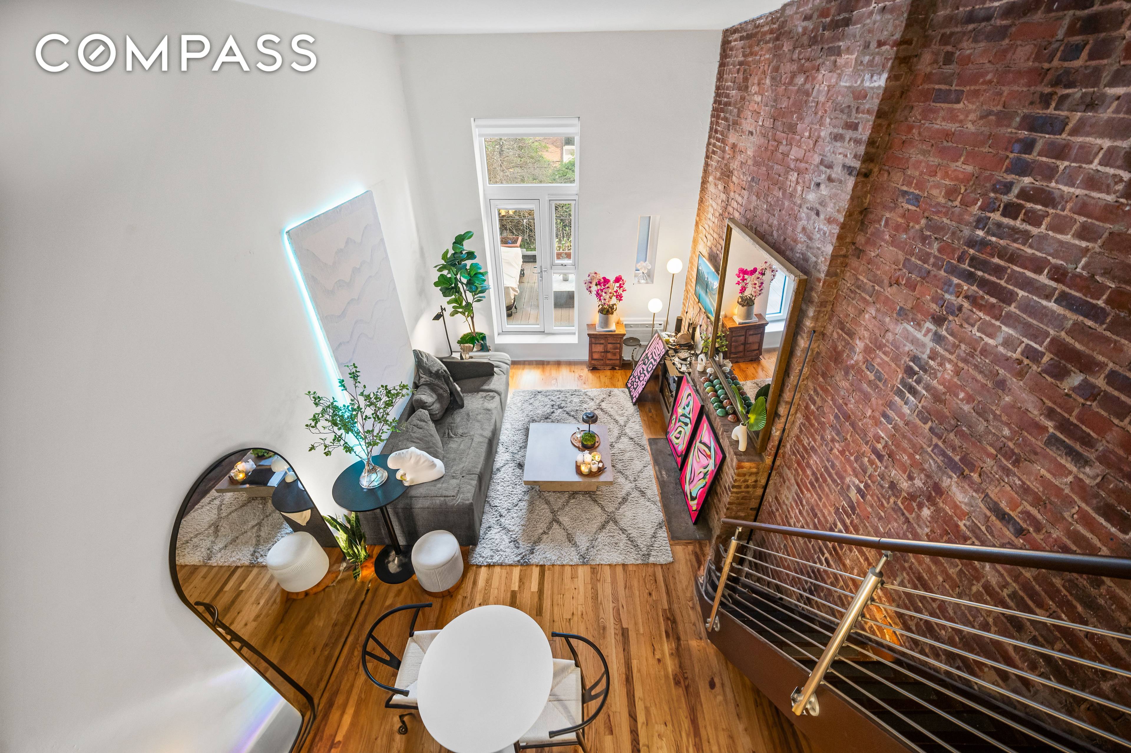 Welcome to your perfect loft just One Flight Up with a 155 SF Private Terrace with garden views !