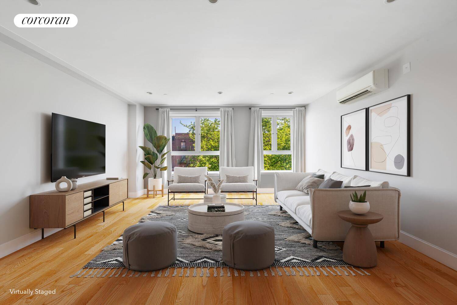 Tucked away on a quiet, tree lined block in the heart of Clinton Hill, this thoughtfully designed duplex condo offers over 1, 200 square feet of indoor living space and ...