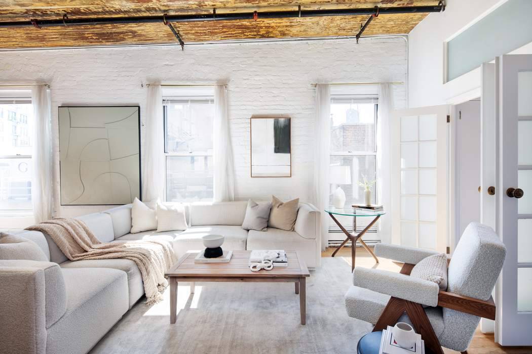This offering represents the rare opportunity to purchase a full floor penthouse on one of the most coveted blocks in Soho.