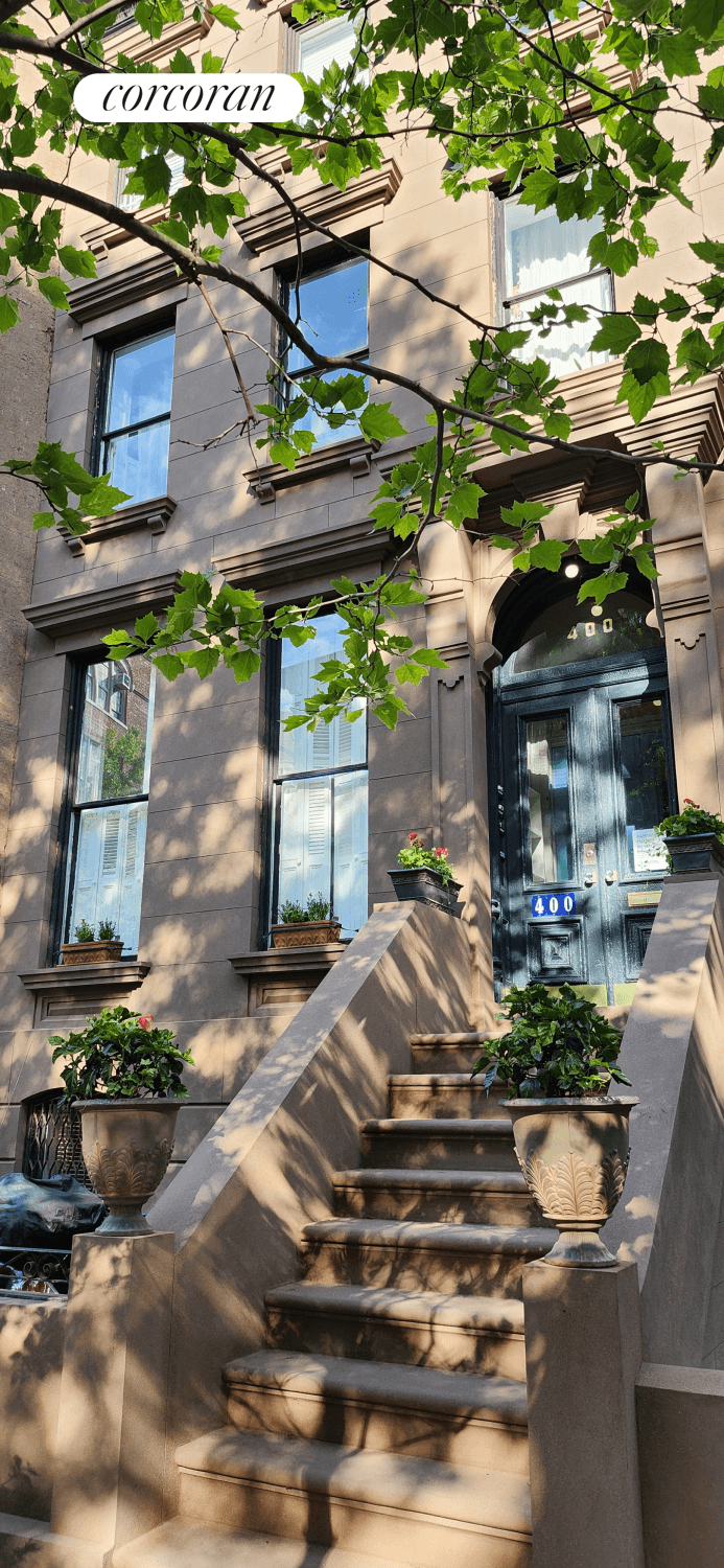 Recently renovated sunny large 1 bedroom plus den in lovely well maintained brownstone on beautiful quiet Cobble Hill street with pretty views of garden and tree lined street.