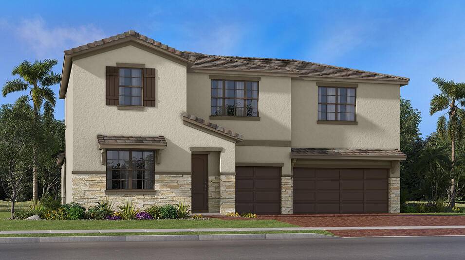 This sophisticated two story home features an adaptable flex space on the first floor.
