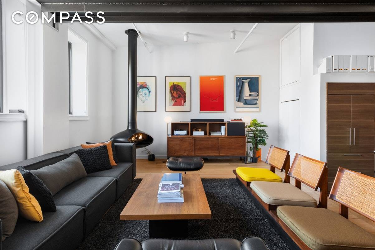 A true loft building circa 1920 meets mid century modern revival design.