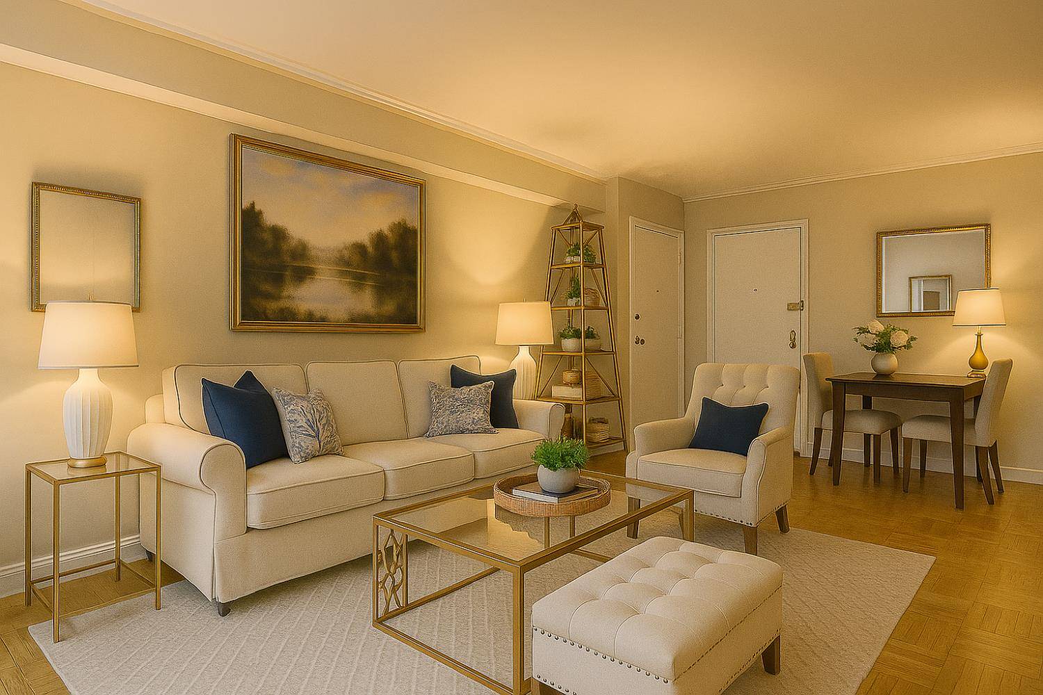 Step into style, space, and skyline views with this beautifully elevated 2 bedroom, 1 bathroom residence perched on the 15th floor of the coveted Warren House in prime Murray Hill.