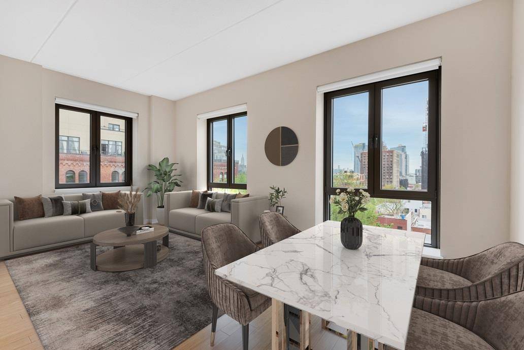 RENT STABILIZED 1 BEDROOM APARTMENT IN MODERN SILVER LEED BUILDING.
