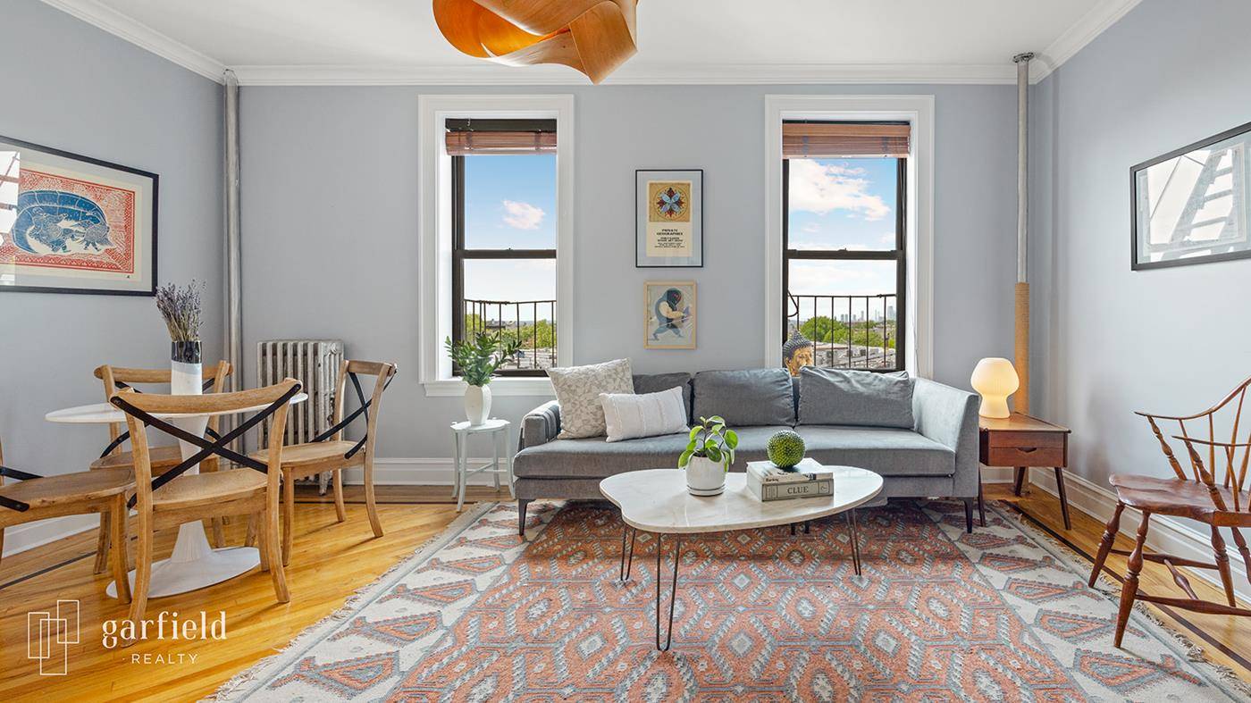 Immerse yourself in the epitome of Park Slope living with this beautiful Prospect Park West 2 bedroom, 2 bathroom co op, offering views of the Statue of Liberty and the ...