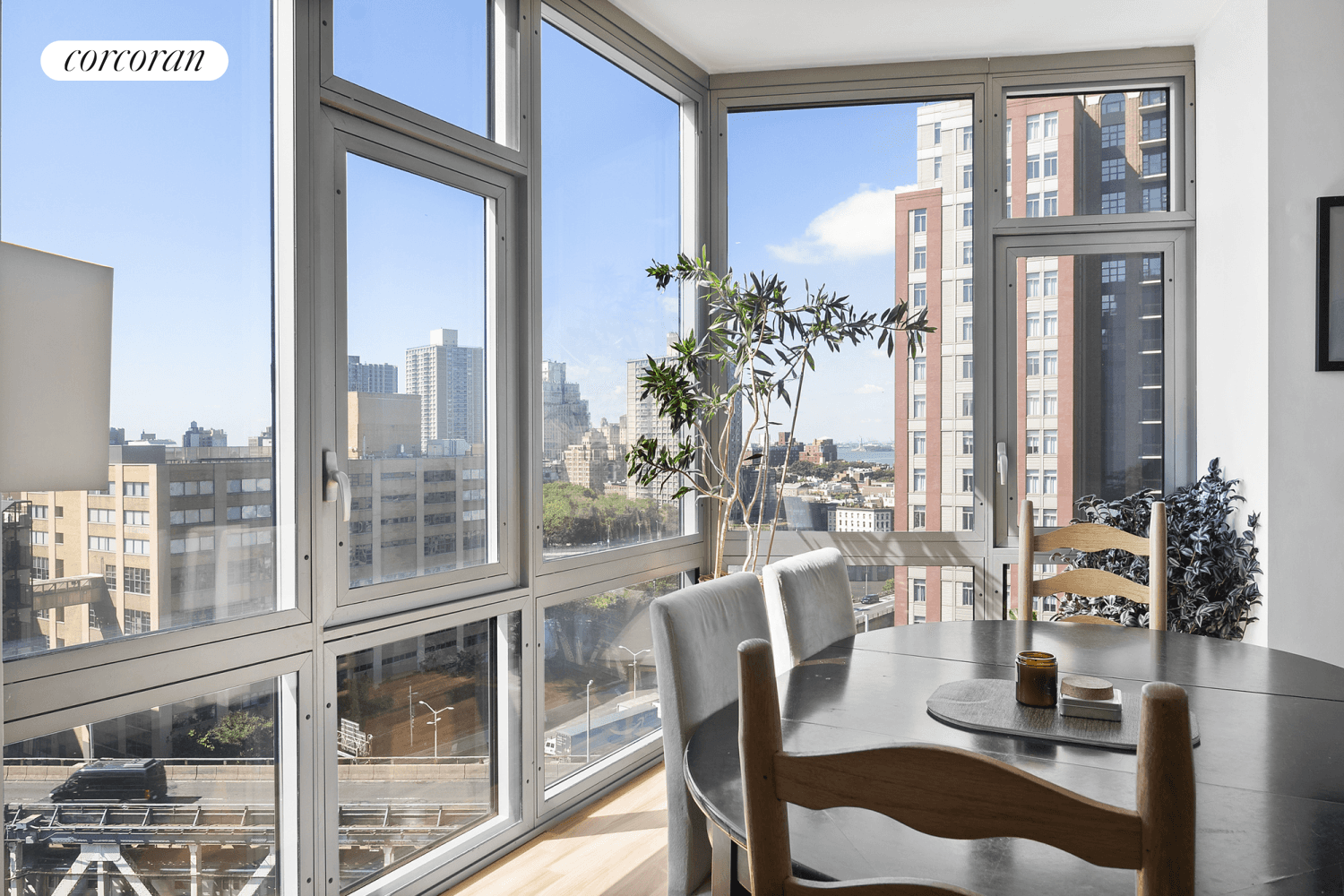 Sundrenched and spacious luxury home, 18G at the renown J Condo in DUMBO, Brooklyn 100 Jay Street.