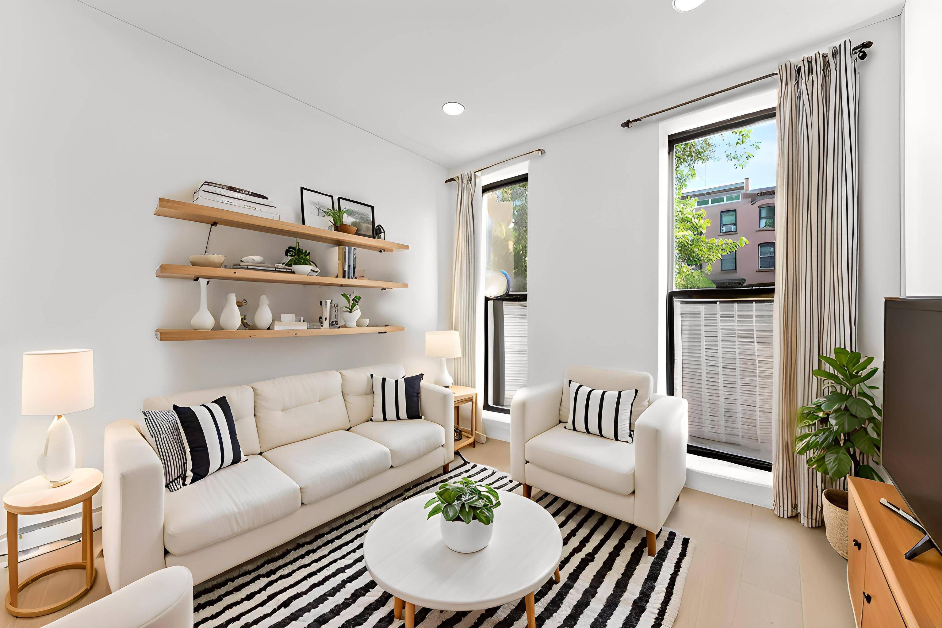 This two bedroom, two bathroom multi family rental in Prospect Heights offers urban convenience and residential appeal.