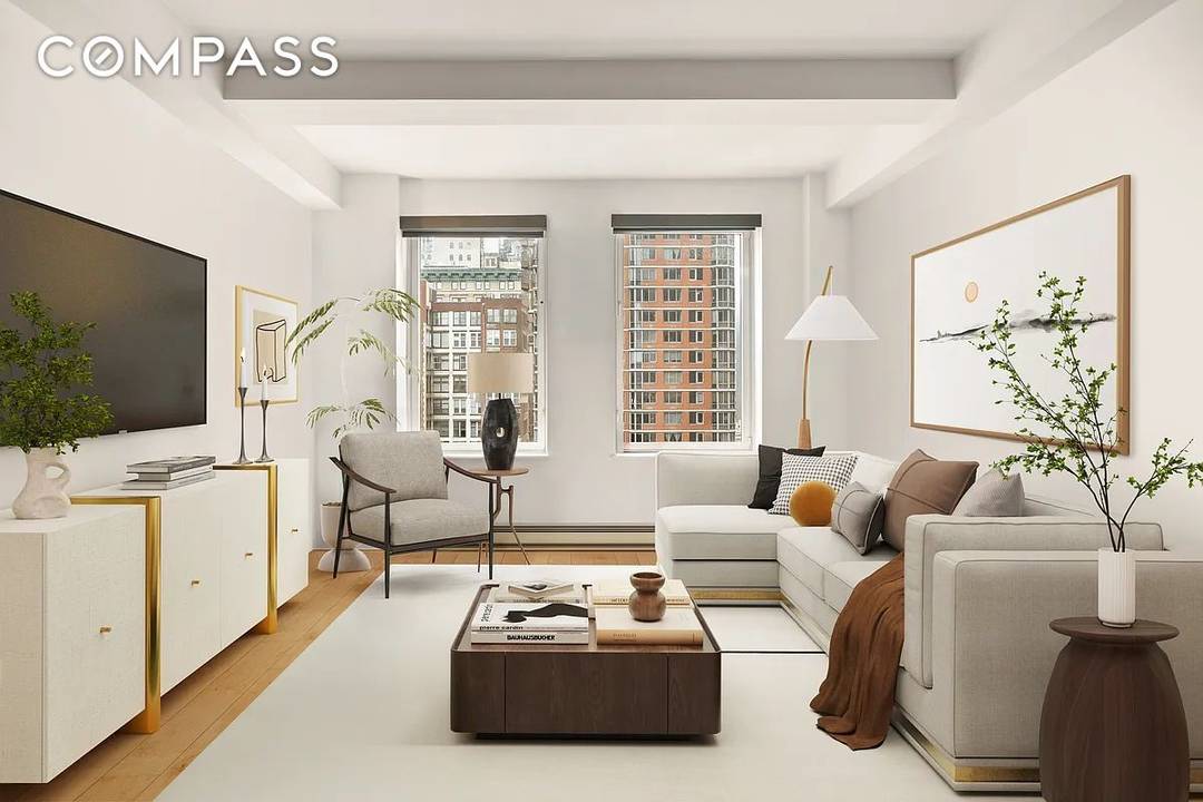Residence 1205 at 93 Worth Street offers a refined take on classic Tribeca loft living.