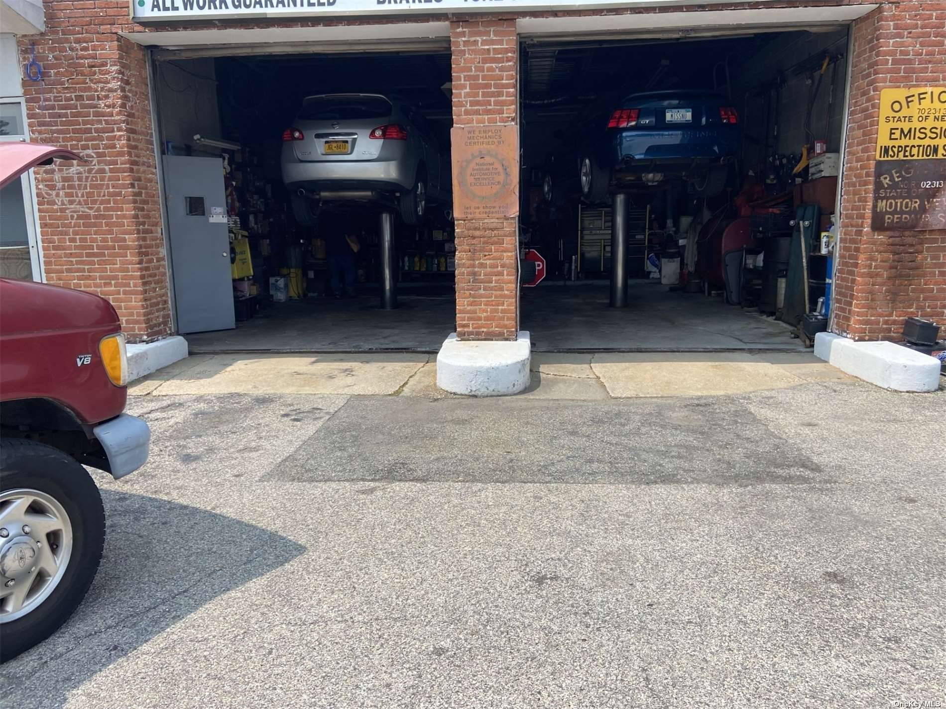 Turn Key Long Standing Auto Repair Shop With 2 Lifts, Room For 3rd Outdoor Lift With Proper Permits, Brand New Inspection Machine Available.