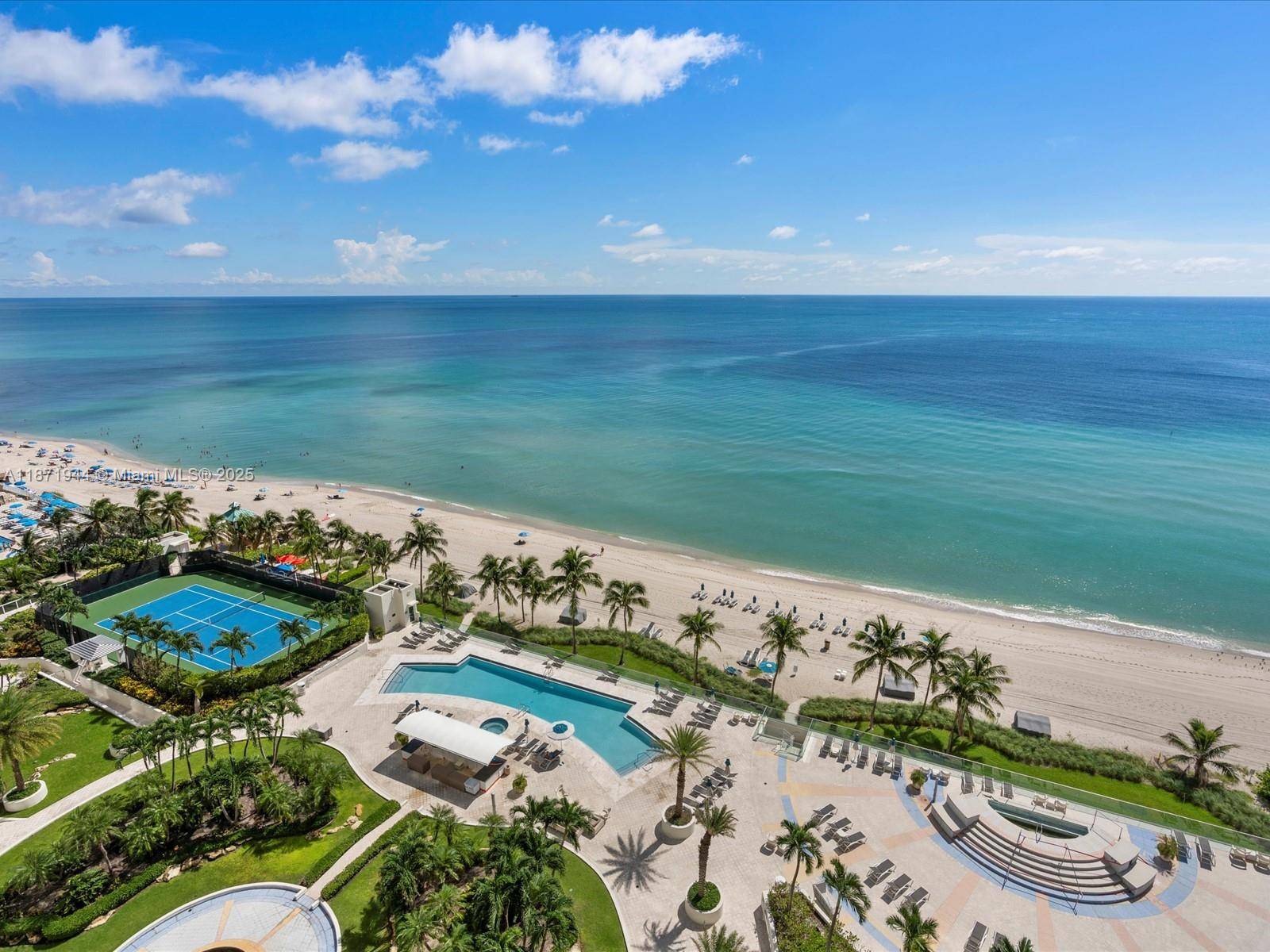 Comfortable residence with private foyer entrance and flow thru design featuring direct Ocean and Intracoastal views.