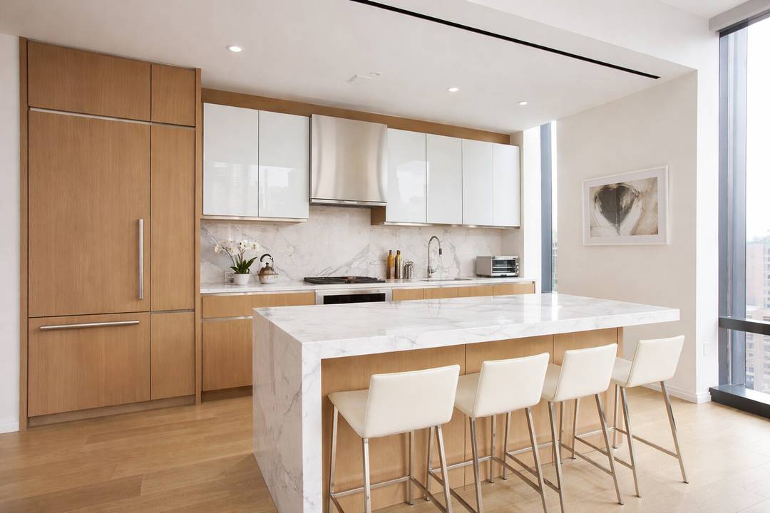 AVAILABLE JULY 1st Residence 21A is a beautifully proportioned corner two bedroom spanning approximately 1, 343 square feet, offering open north and west exposures and an exceptional sense of light ...