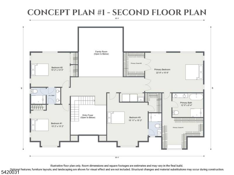 This stunning new construction home in Hillsborough offers 5 bedrooms and 4.