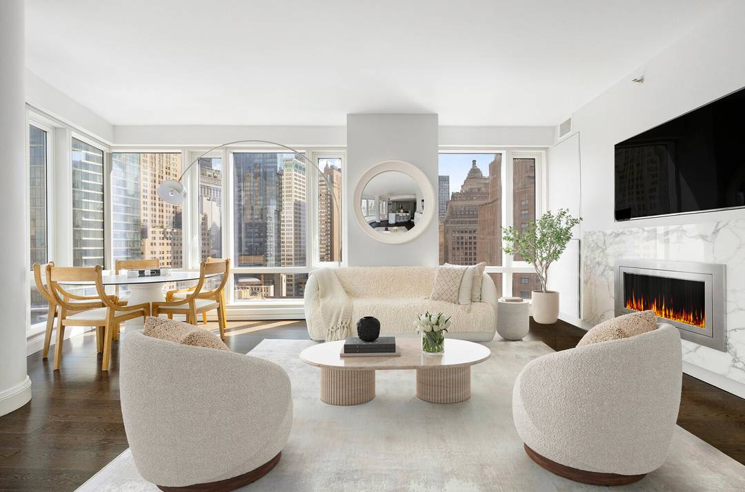 Space, Light, and Calm A Family Friendly Sanctuary in the Heart of Battery Park 4 Bedrooms Office Media Lounge Walk In Laundry Room Designer Renovation Full Service Luxury Building Some ...