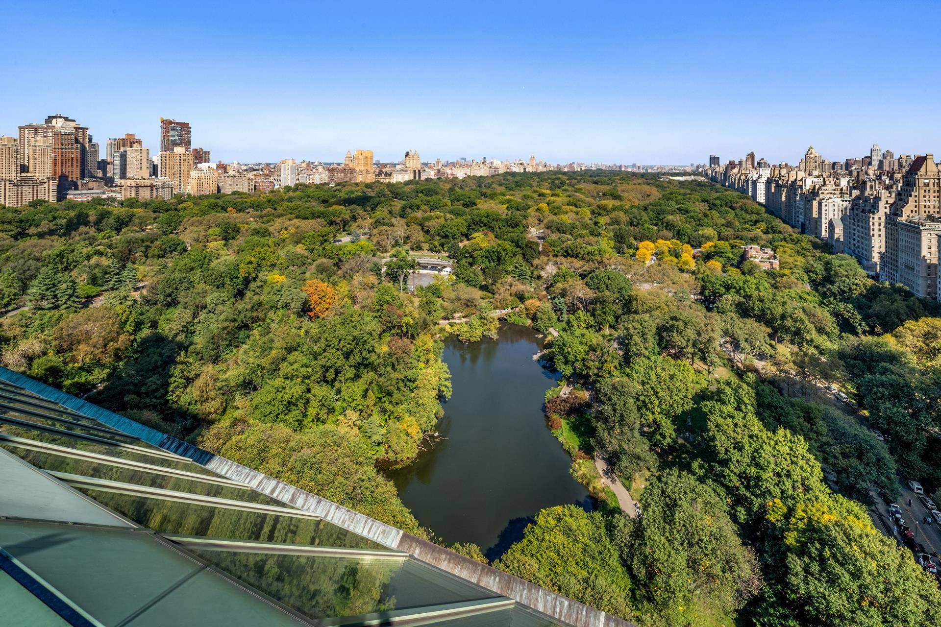 Where Central Park South meets 5th avenue.