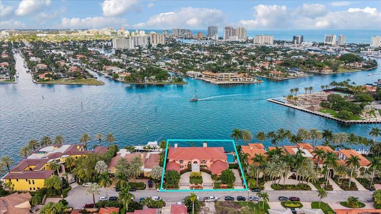 Located at the private end of Isla Bahia Drive in prestigious Harbor Beach, this exceptional waterfront estate presents a rare opportunity to own a premier intracoastal property with 150 feet ...