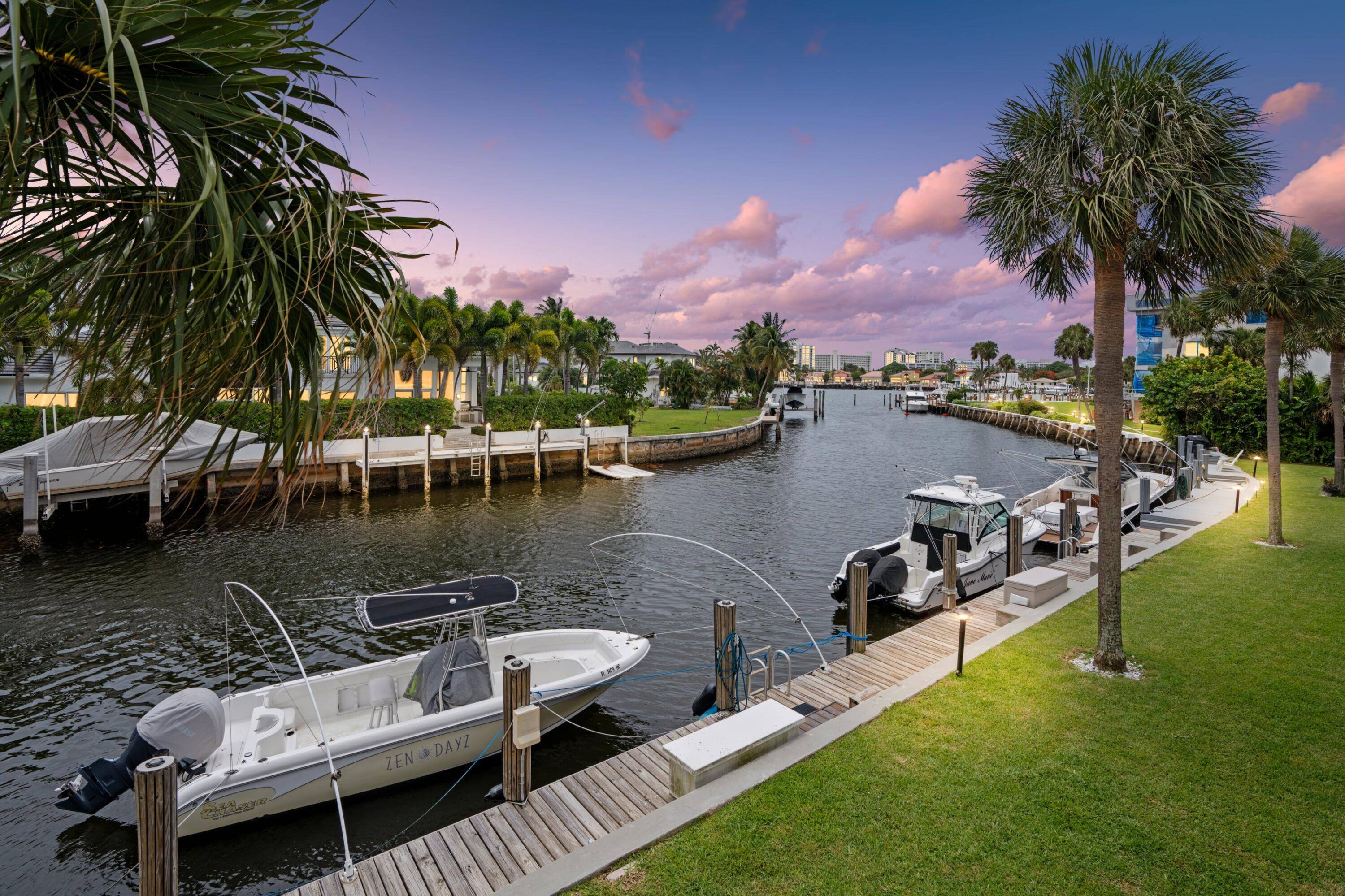 INCREDIBLE WATERFRONT TOWNHOUSE PRIME DELRAY BEACH LOCATION LARGE PRIVATE BALCONY WITH BREATHTAKING CANAL VIEWS 35 FT BOAT DOCK SLIPS AVAILABLE NO FIXED BRIDGES STEPS TO POOL ALL HURRICANE IMPACT WINDOWS ...