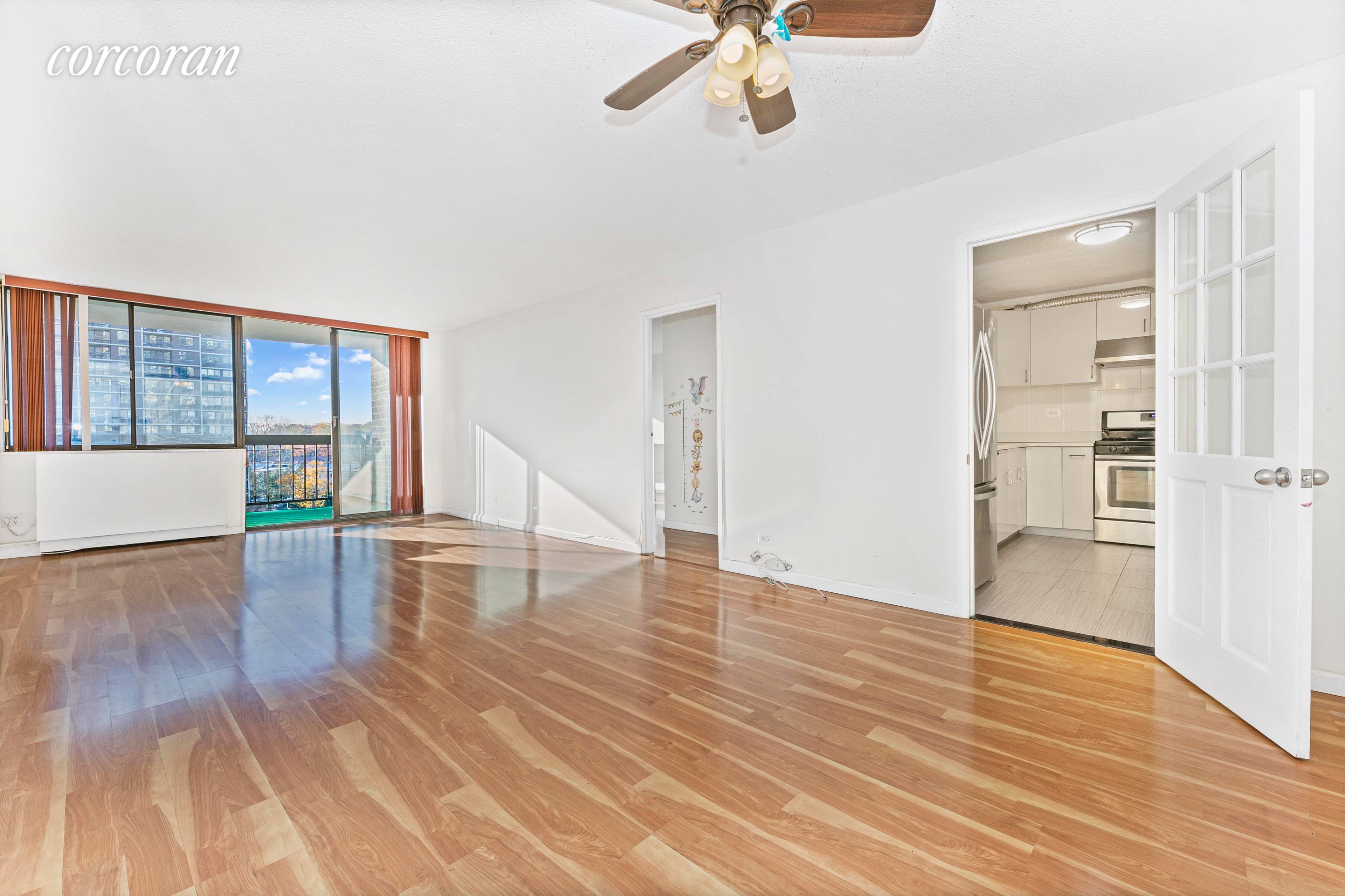 Spacious and airy two bedroom, two bath unit with balcony located in the desirable gated community of The Bay Club Condominium.