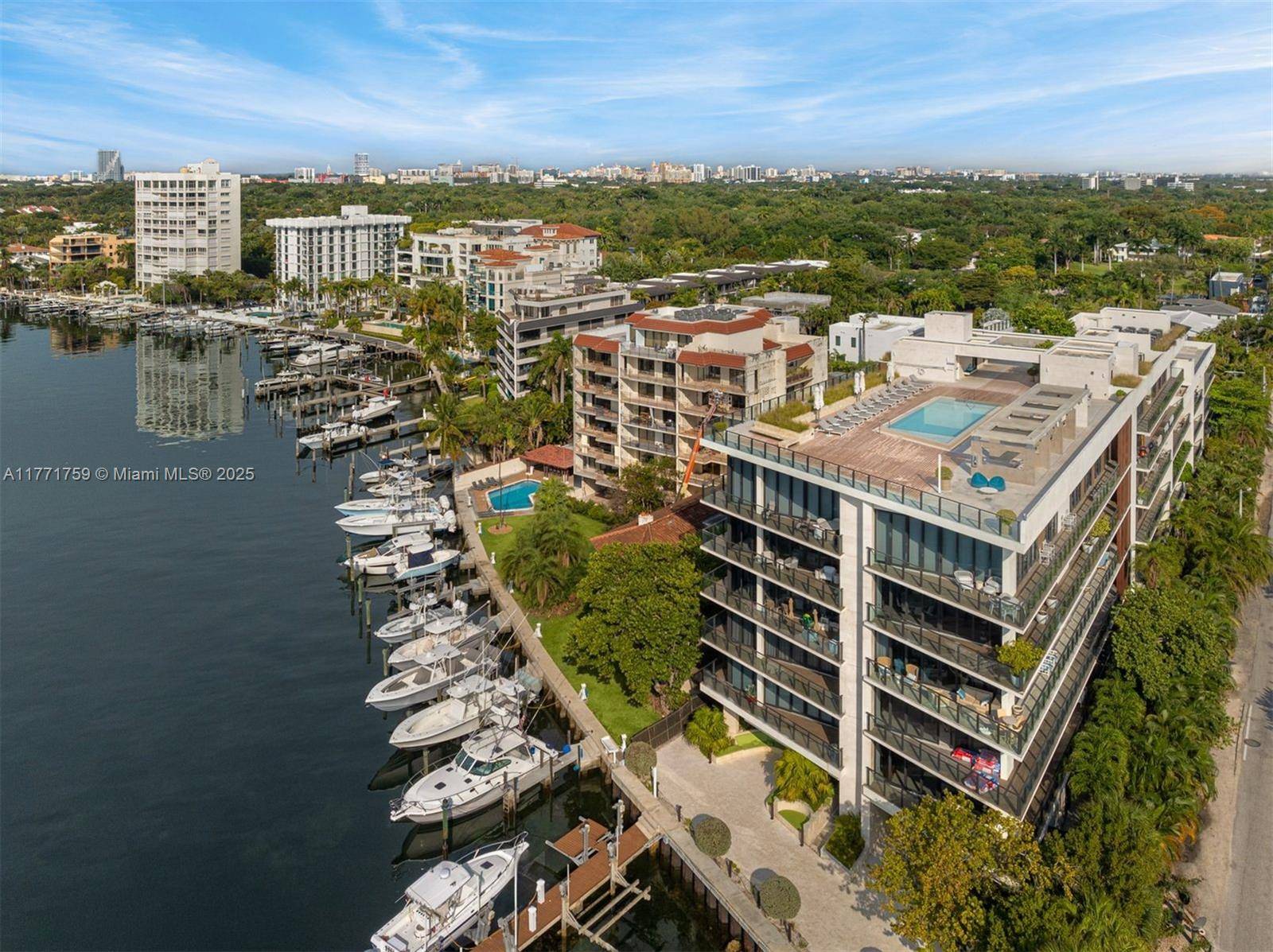 Sophisticated 3 bed, 3. 5 bath residence at The Fairchild Coconut Grove, a boutique waterfront enclave by acclaimed architect Max Strang.