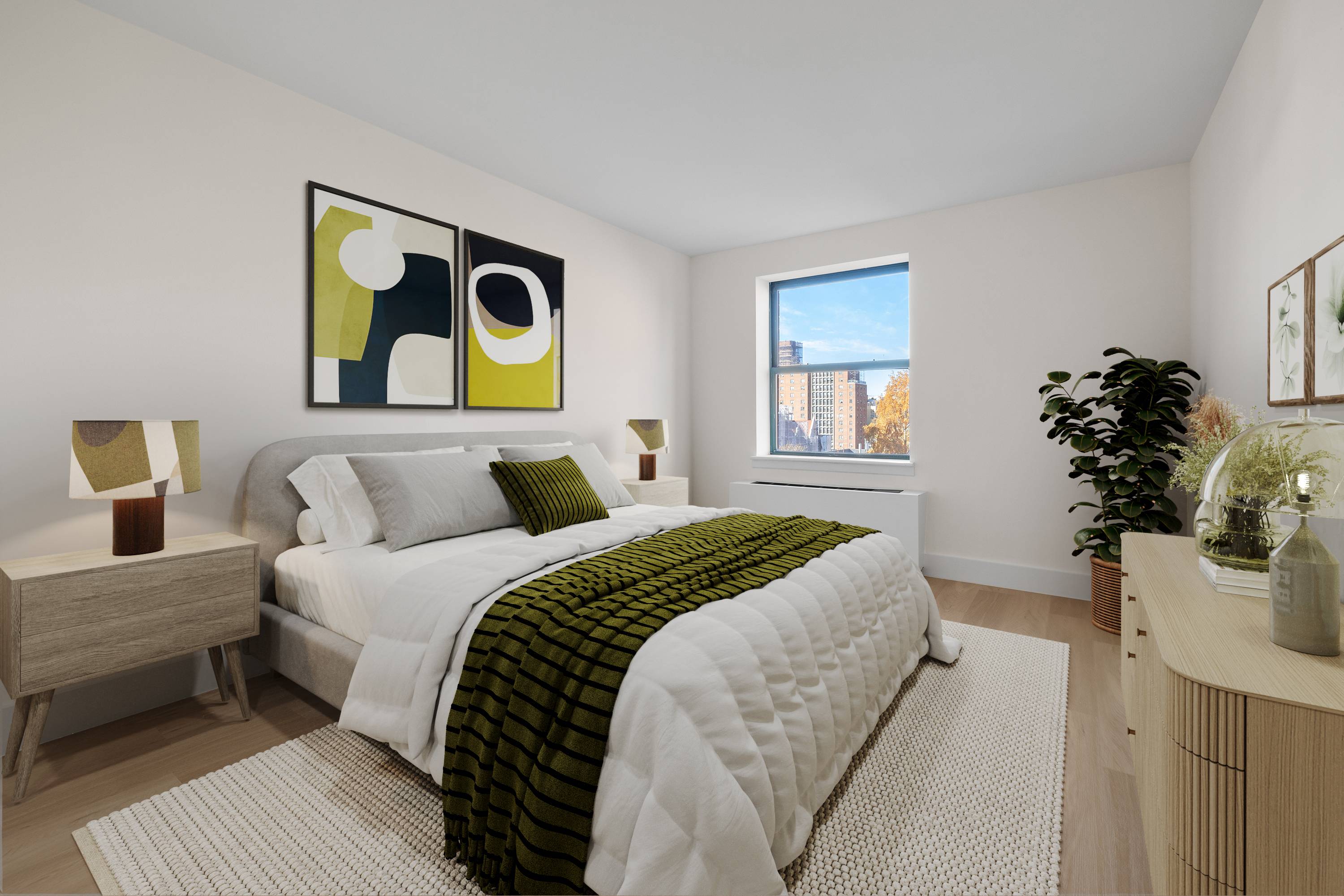 Newly renovated sun drenched 1 bedroom 1 bath unit.