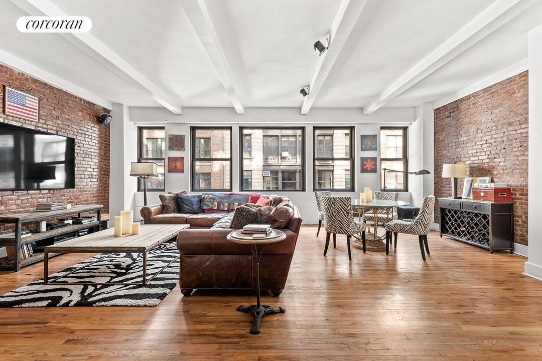 Loft 5 at 15 West 17th Street offers approximately 2, 221 square feet of authentic New York City loft living in the heart of the amazing Flatiron District.