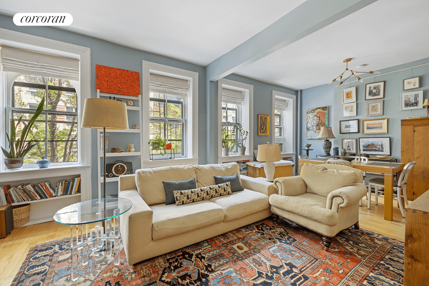 Around the corner from Thompkins' Square Park in the East Village, a neighborhood rich in music and art history, this stunning two bedroom apartment is currently configured as an oversized ...