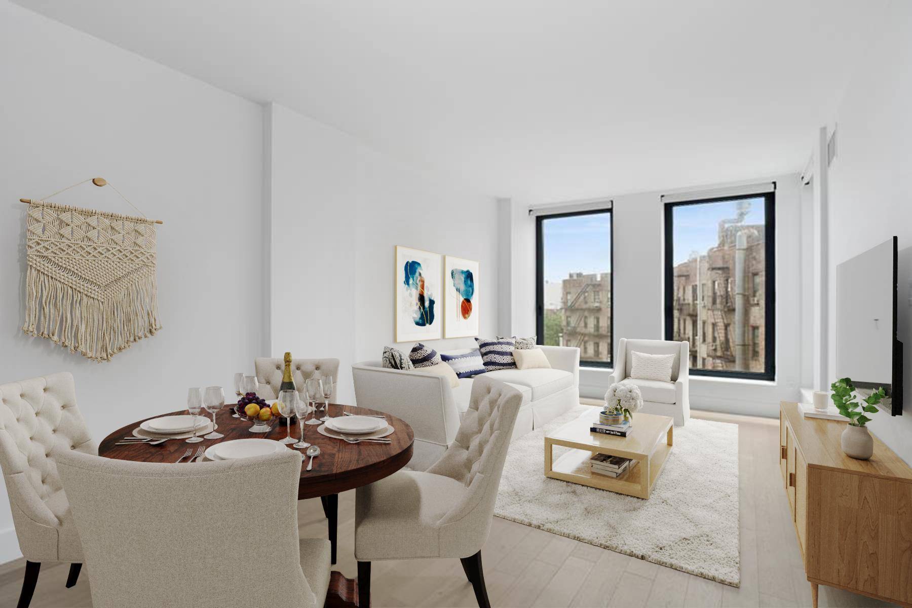 Park Views Southern Light Deeded Parking Private Storage Welcome to Residence 6K at 111 Montgomery a bright, southwest facing one bedroom, one bathroom home in Crown Heights premier full service ...