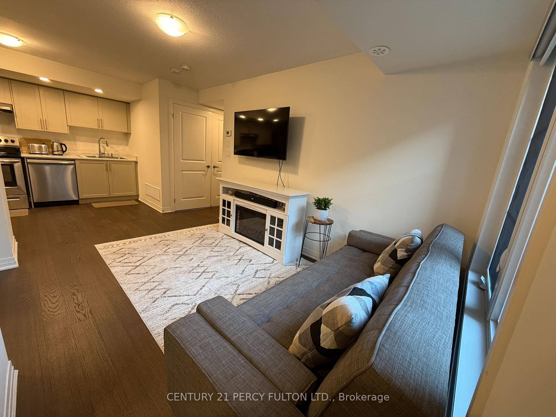 Newly built one level condo town home offering open concept living.