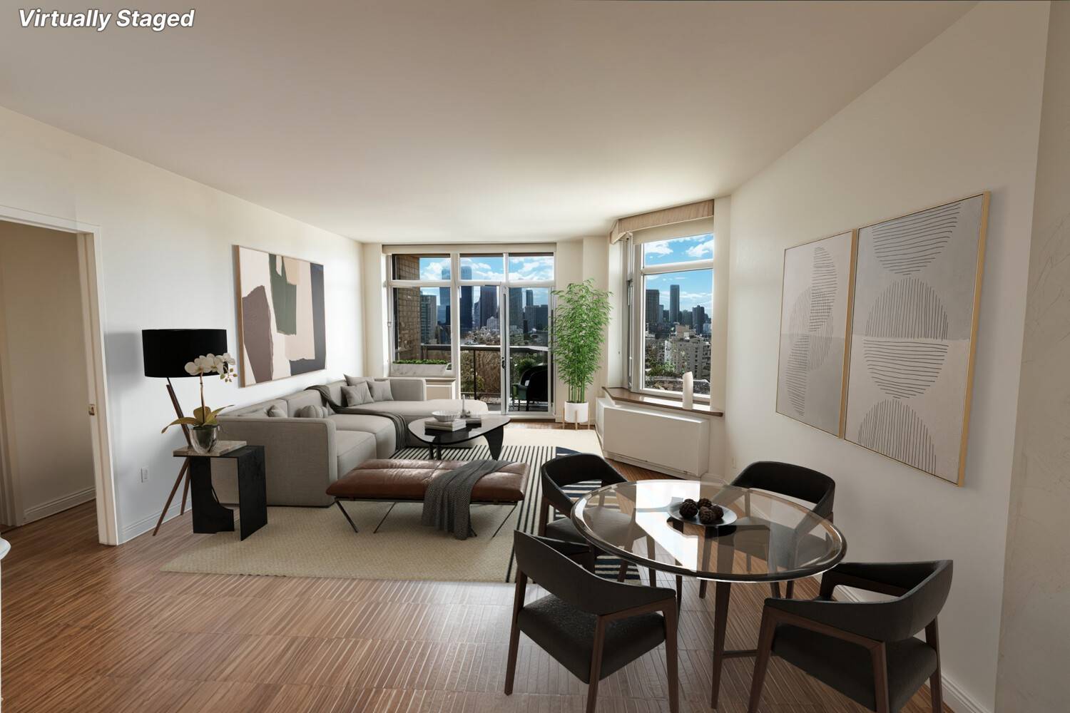 High above the city, a story beginsThis apartment's views are beyond your imagination.