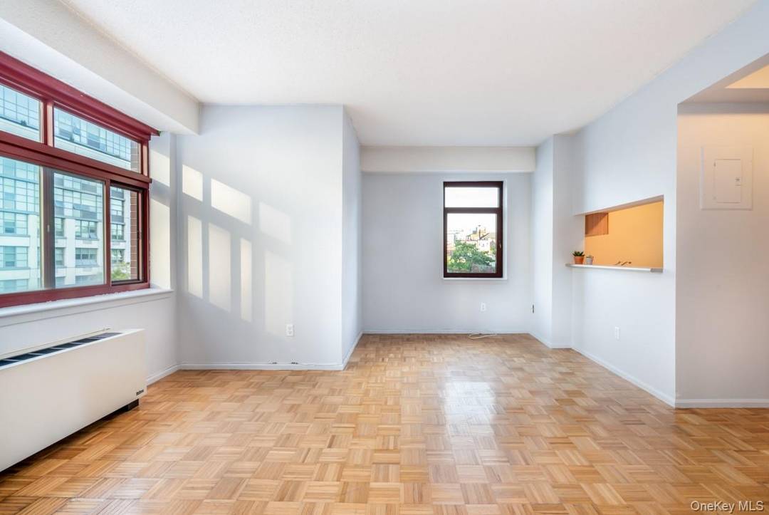 This sunny studio is on the 3rd floor.