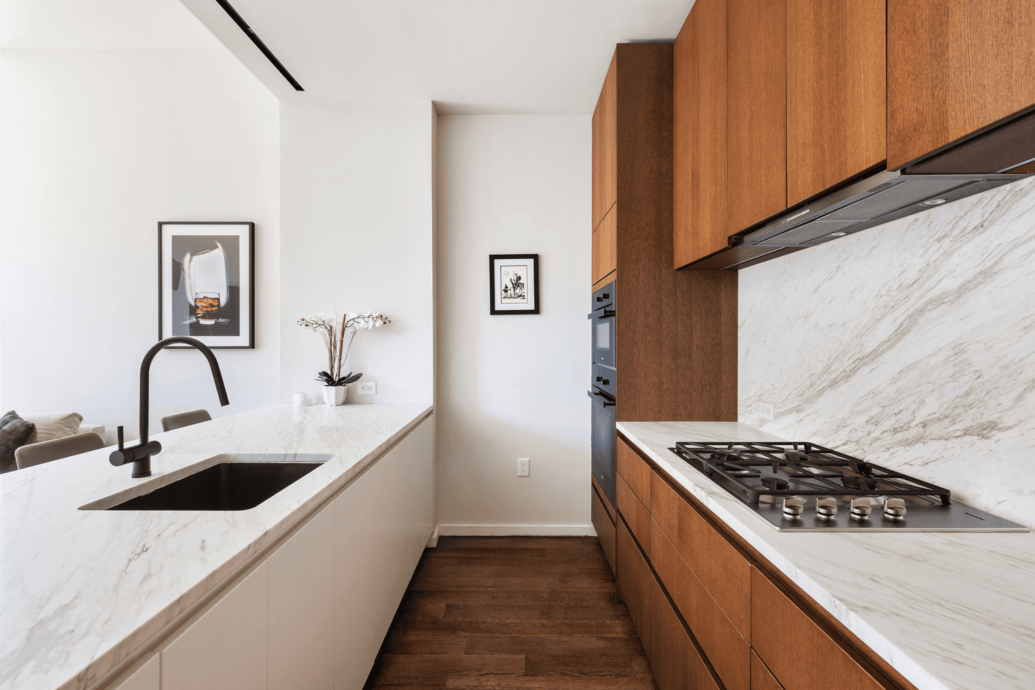 This beautifully designed one bedroom, one bath residence offers generous living space with refined, modern finishes.