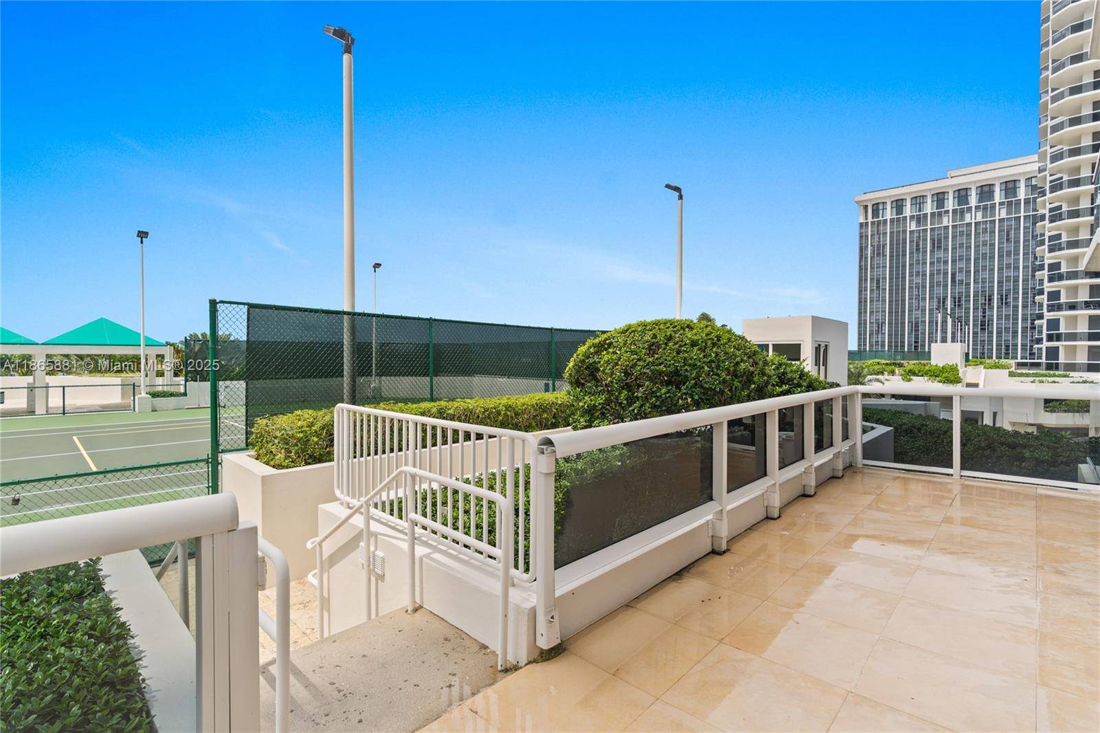 Rarely on the market, this 2 bedroom, 2 bath corner residence on the 5th floor offers a truly unique feature an expansive wraparound terrace that surpasses those on higher floors.
