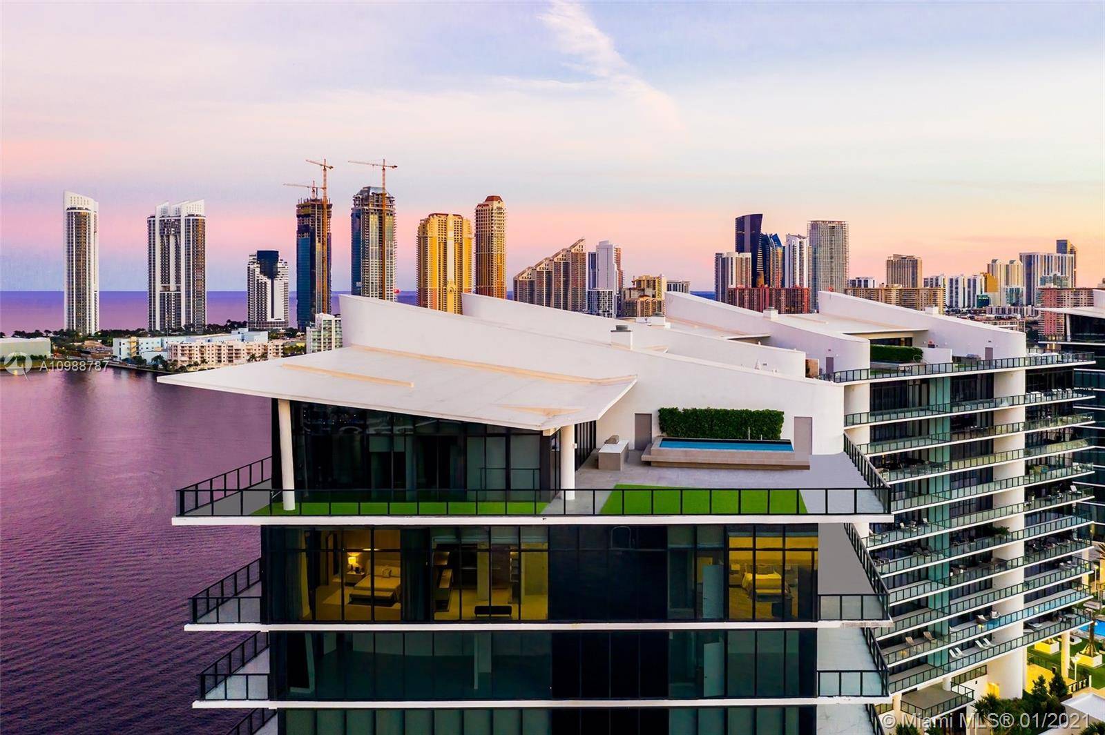 Located on a private island in Aventura, with sweeping 270 degree views of the Atlantic ocean and Dumfoundling bay, this incredible two story mansion in the sky offers 6 bedrooms, ...