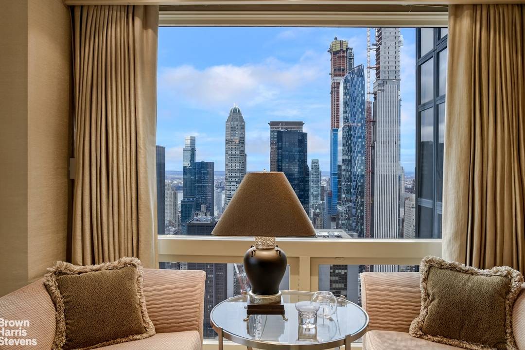Luxurious and stunning ! This rarely available, beautiful, sunny, high floor corner two bed, two bath apartment with approximately 1, 467 square feet of spectacular, sweeping, impressive views is available ...