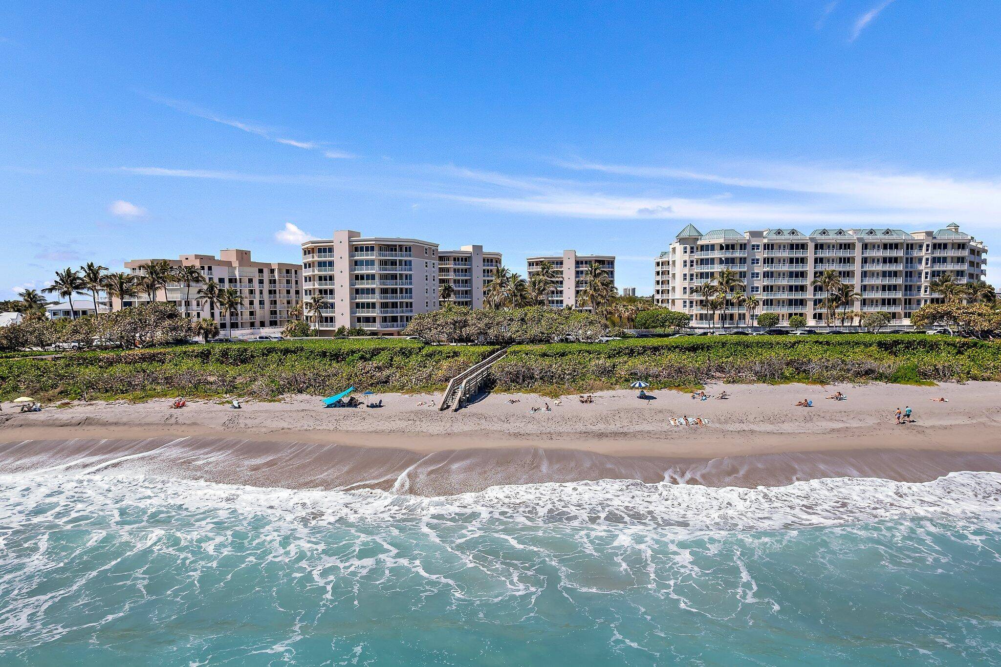 Turn Key Oceanfront Condo Seasonal or Long Term RentalWake up to sweeping Atlantic views in this fully furnished 3BR 2BA oceanfront condo at Jupiter by the Sea.