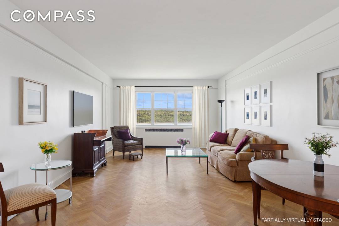 Heavenly Hudson Views Welcome to Residence 48 a rarely available, beautifully proportioned 2 bedroom, 1 bath gem with panoramic Hudson River and Palisades vistas that will take your breath away.