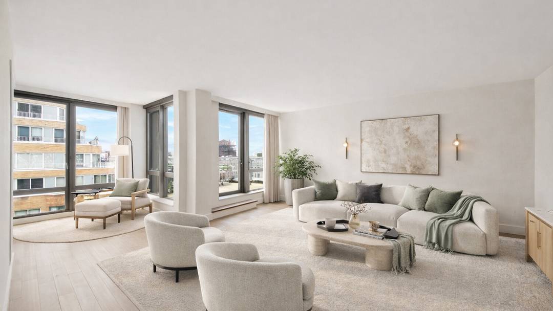 The gracious 2, 536 square foot home includes 4 bedrooms, 3 and a half bathrooms, and a private terrace with open views of the Upper West Side and Central Park.