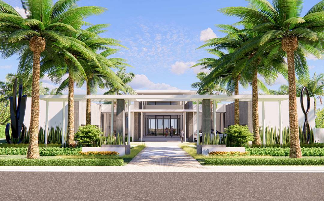 Situated on a premier 1 acre lot in the exclusive custom estate section of Panther National, this exceptional mid century modern home designed by Affiniti Architects and to be built ...