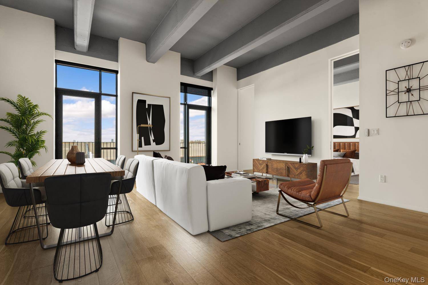 ONE BEDROOM LOFT WITH HOME OFFICE, TERRACE, TWO FULL BATHS SHOWING ON TUESDAYS AND THURSDAYS BY APPOINTMENT ONLY 1400 SF Open Western Views, Sunsets, City, Harbor and Statue of Liberty ...