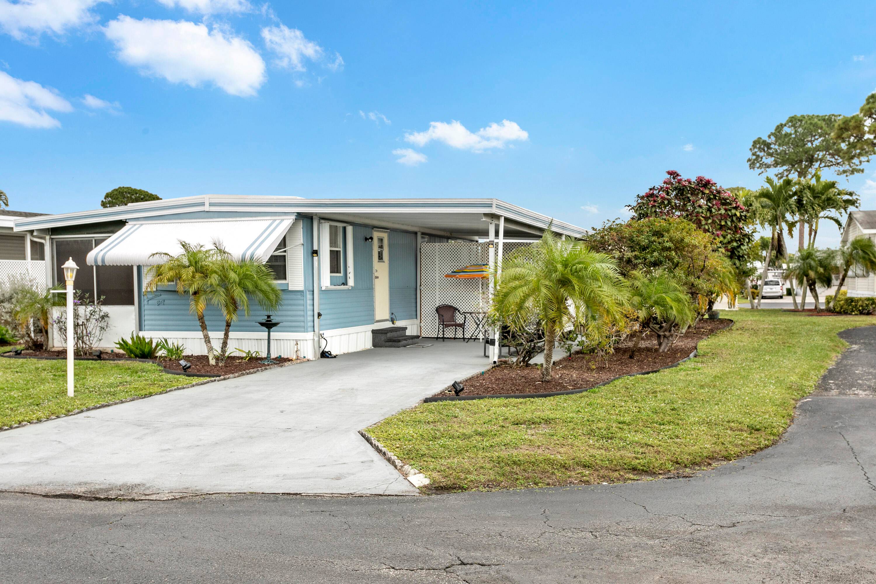 NO Land Lease, Meticulously maintained 2 bedroom 2 bathroom FURNISHED home in desirable Gated 55 Community.