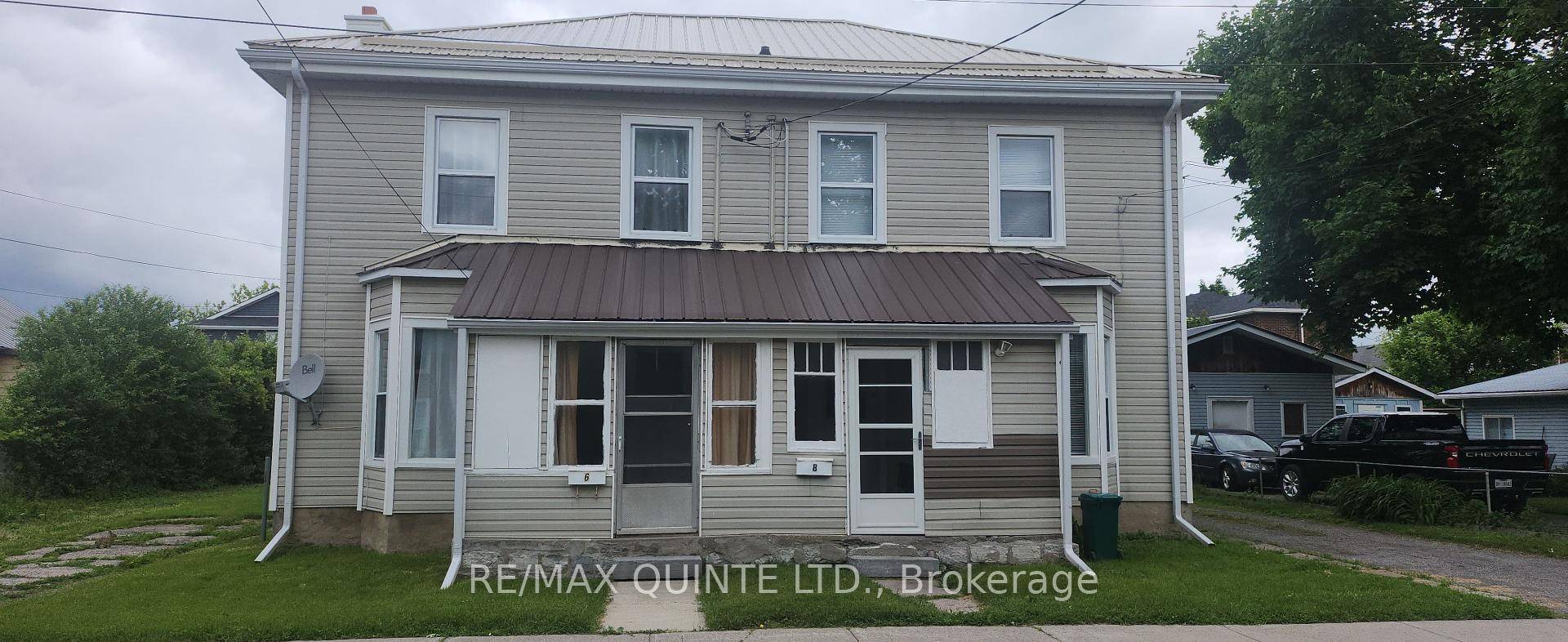 Terrific two bedroom apartment in quiet four plex two storey apartment with newer wood and vinyl flooring.