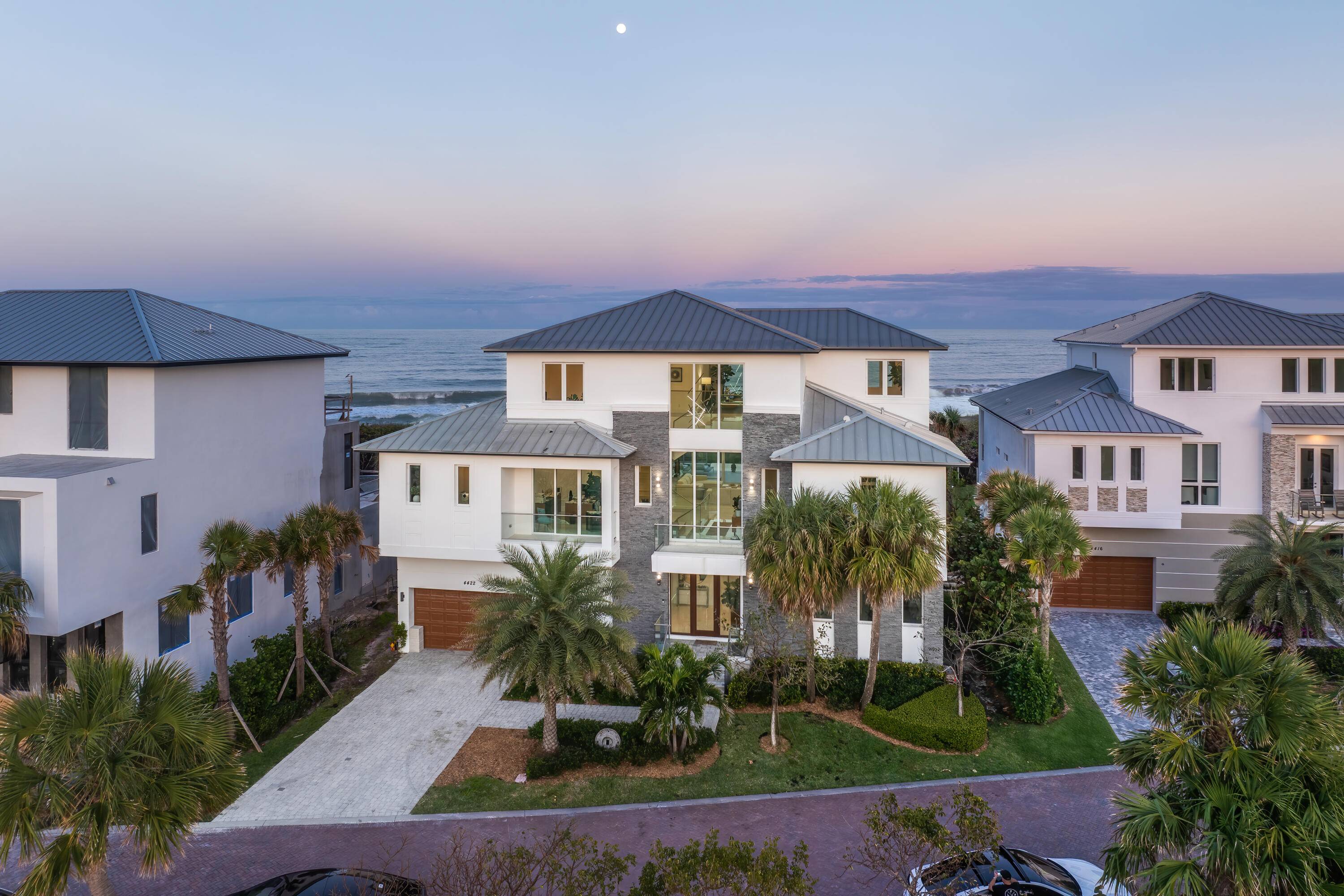 Indulge in coastal luxury with this newly built in 2022, over 10, 250 tot sq', oceanfront retreat in the Aquavista community of North Hutchinson Island.