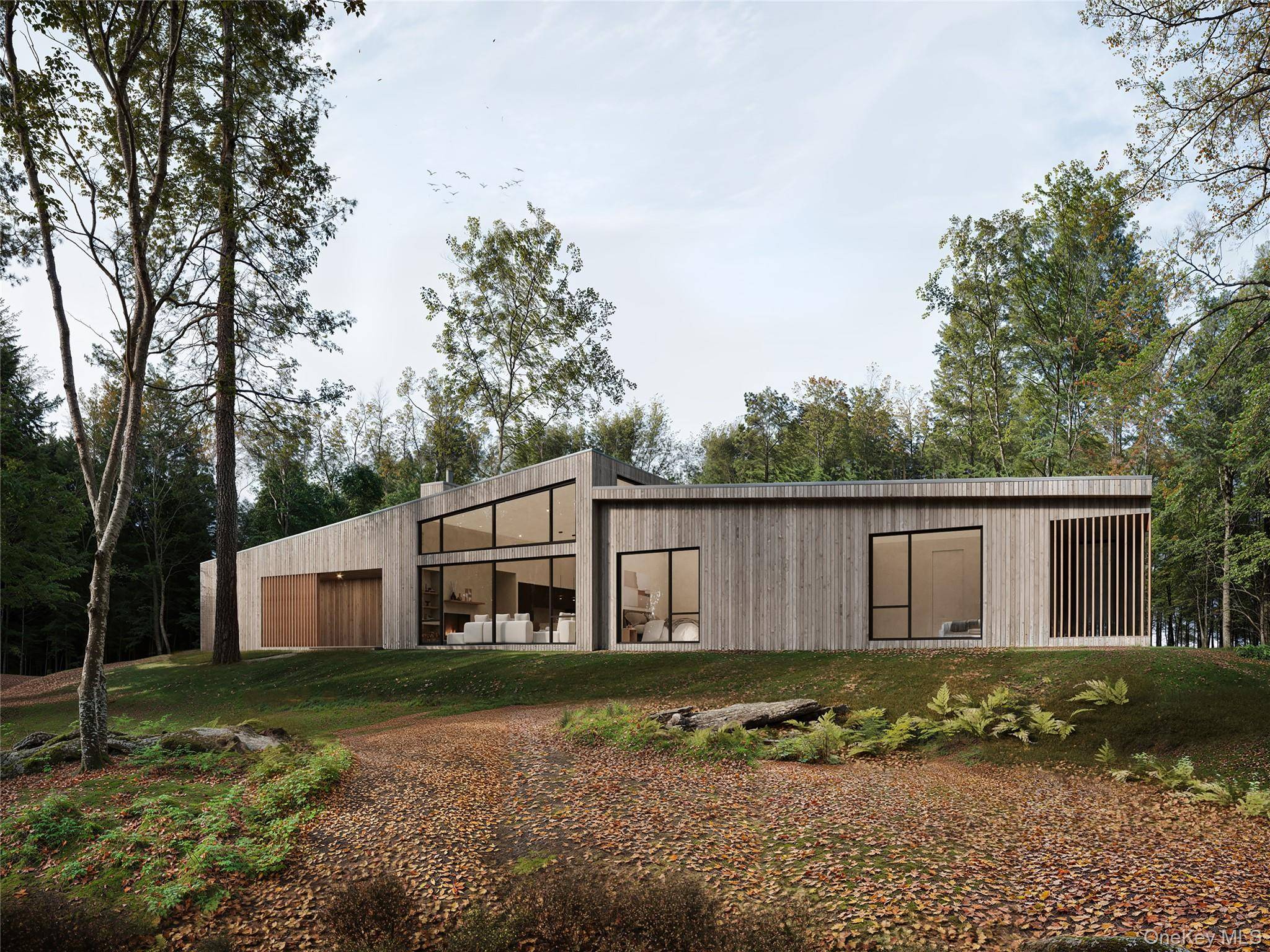 To be built Perfectly sized upstate retreat, Zenith integrates seamlessly with its bucolic setting, minutes from Rhinebeck village.