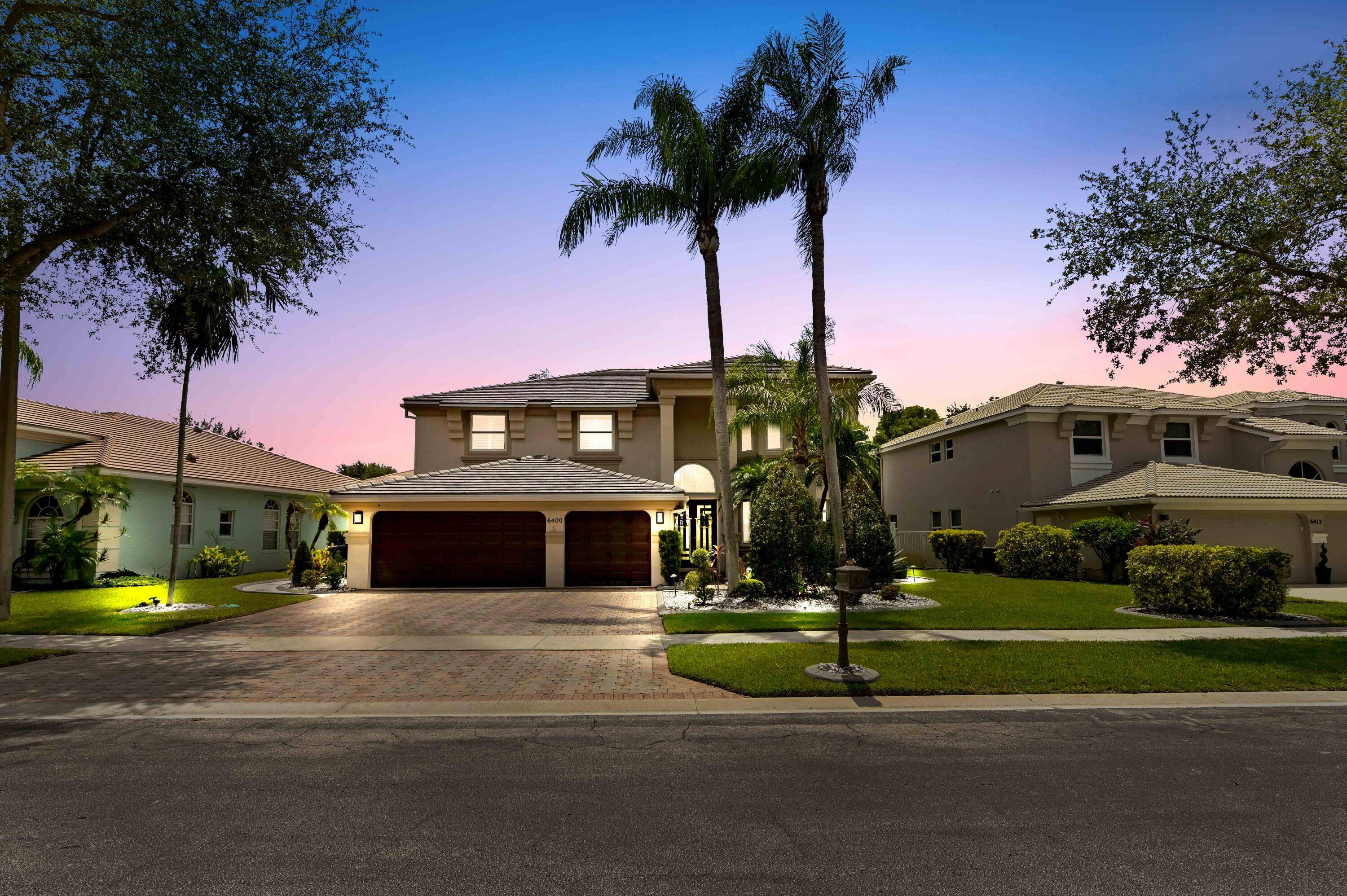 Welcome home to an unparalleled lifestyle in West Lake Worth's highly desirable Smith Farm, where this pristine 6 bedroom pool residence awaits in the most prestigious village of Legacy Estates.