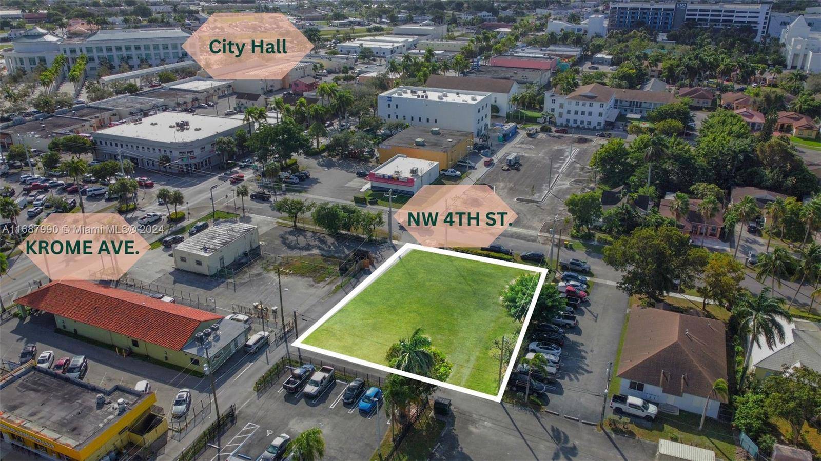 INTRODUCING A GREAT INVESTMENT OPPURTUNITY TO SCALE YOUR BUSINESS BY DEVELOPING THIS 13, 000 SF VACANT, INFILL LOT IN THE HISTORIC DOWTOWN BUSINESS DISTRICT ALONG KROME AVE.