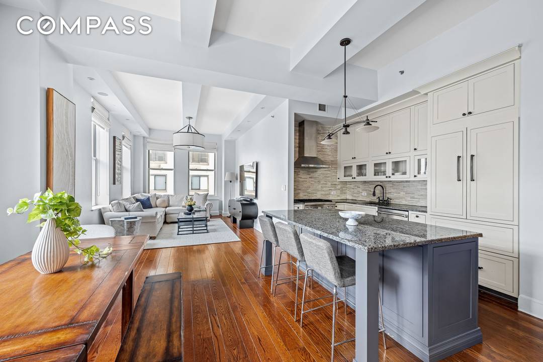 Residence 10C at 49 East 21st Street is a stunning, sun drenched 1, 461 square foot pre war loft showcasing two bedrooms, two bathrooms, a flexible layout with a potential ...