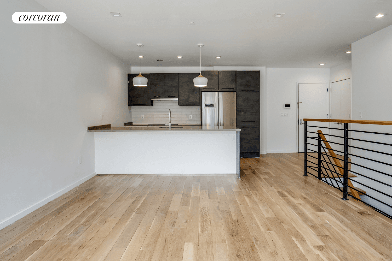 A sun drenched duplex with private outdoor space, modern finishes, and a prime location at the crossroads of Bed Stuy and Bushwick.