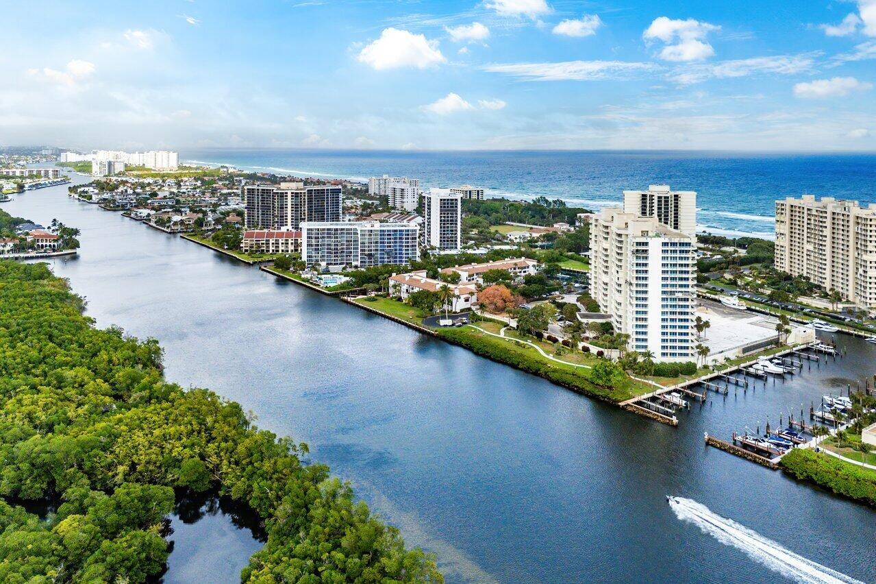 Stunning waterfront condo with both intracoastal and ocean views.