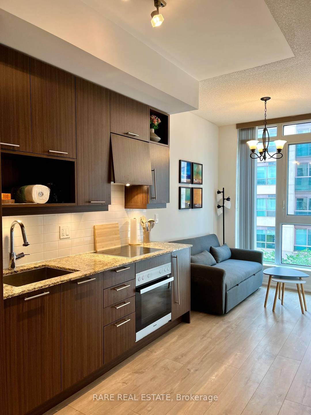 Furnished 1 bedroom condo.